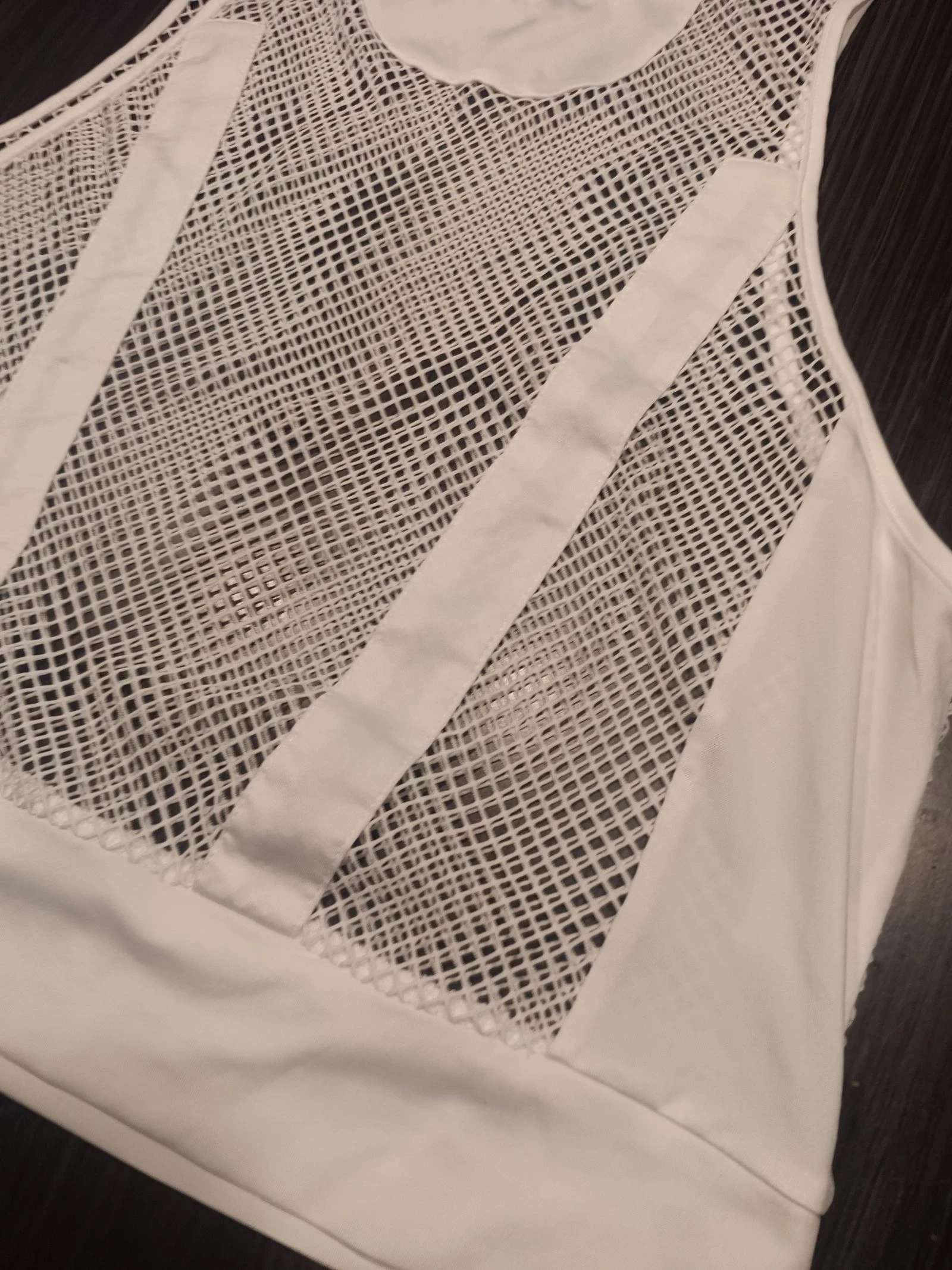 Débardeur crop top branco masculino – photo 7